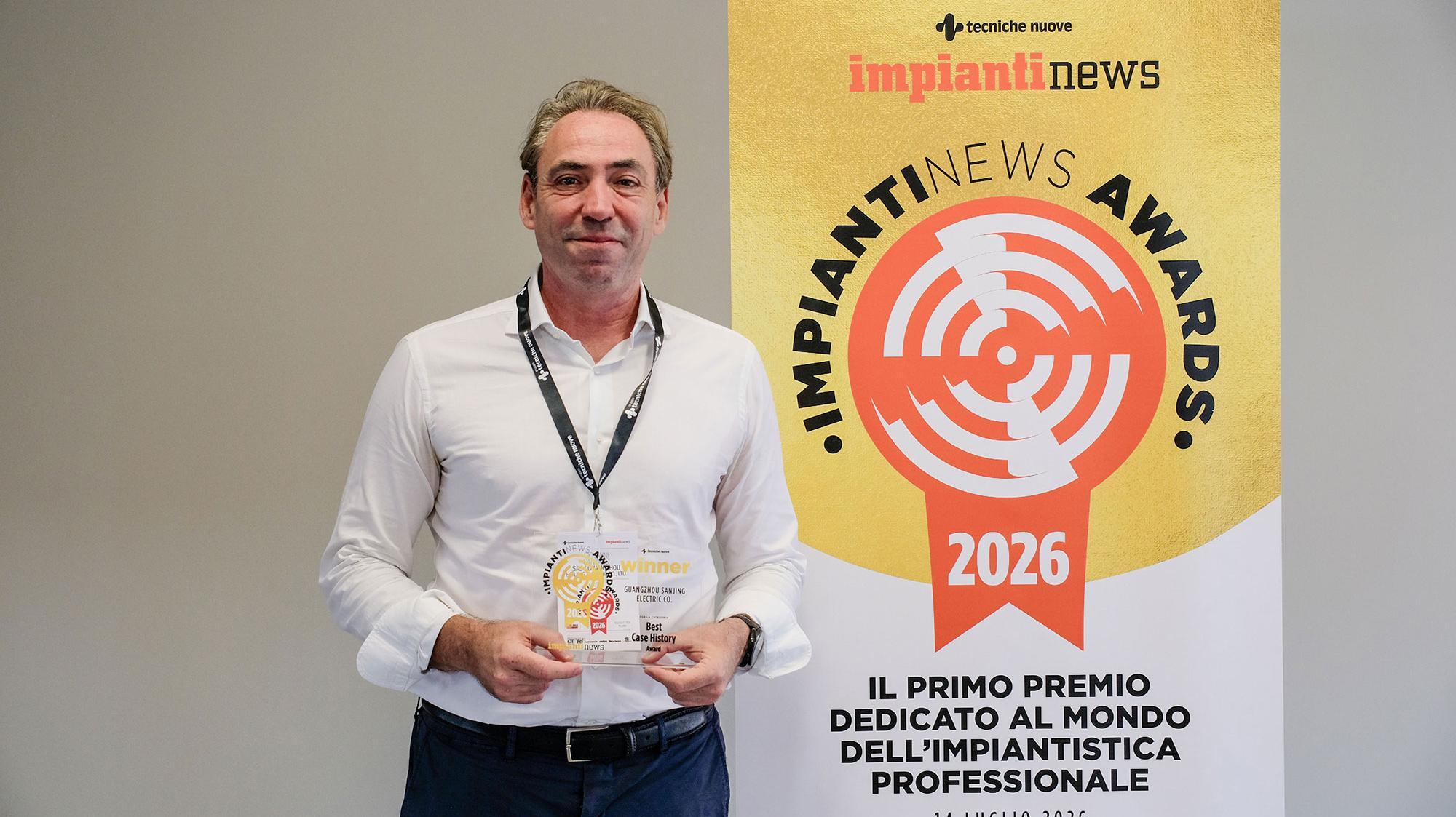 SAJ CHS2 Wins Impianti News Best Case History Award | C&I Hybrid Storage