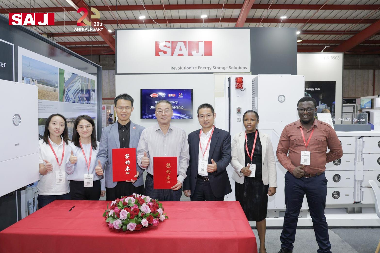 SAJ & Condere Group Forge Landmark Partnership at Solar & Storage Live Africa 2025
