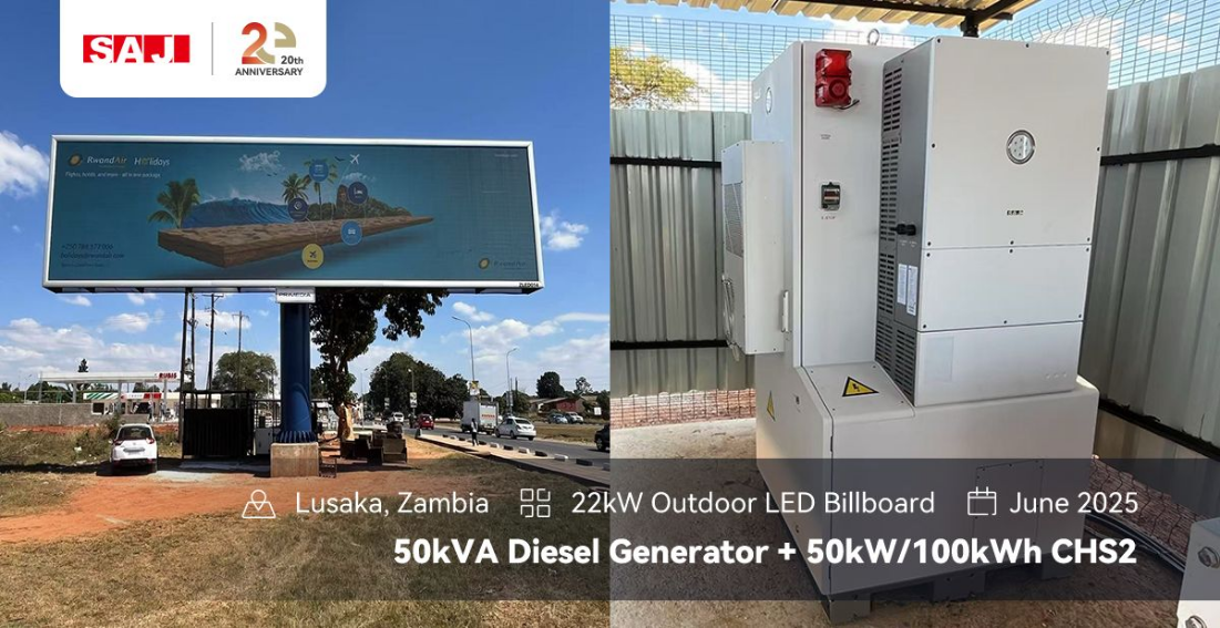 Lusaka 22kW Outdoor Digital Billboard Power Supply Project - CHS2